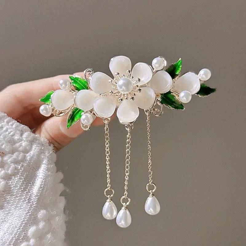 گیره فرانسوی گل و برگ